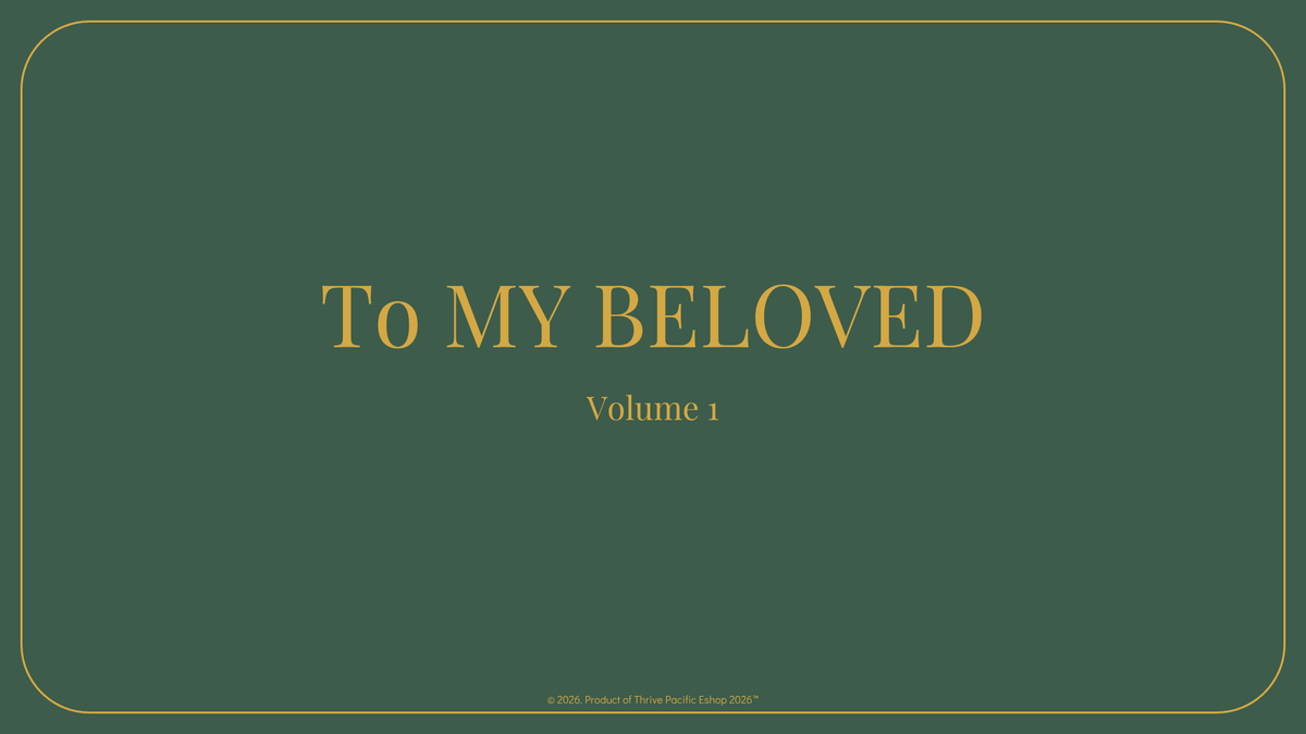 To My Beloved (Journal for the Loved One Being Cared For)